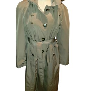 Ladies Long London Fog Raincoat Sz. 12